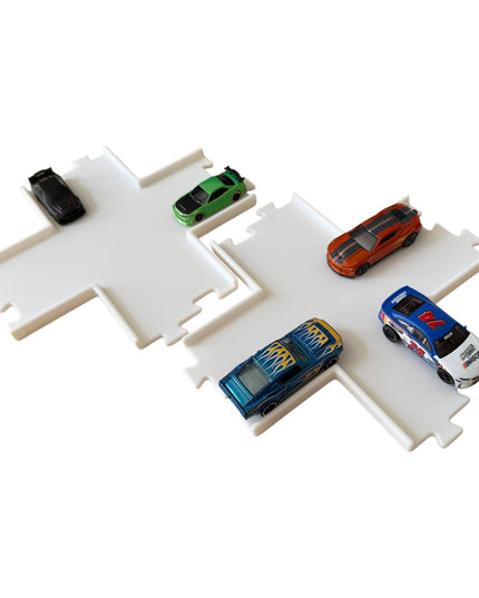 Jeff Did It - nano RC X Cross 2 Lane Track Section 2 Pack  - Compatible with HPI nano, other nano RC's  and 1/64 Scale Cars Trucks
