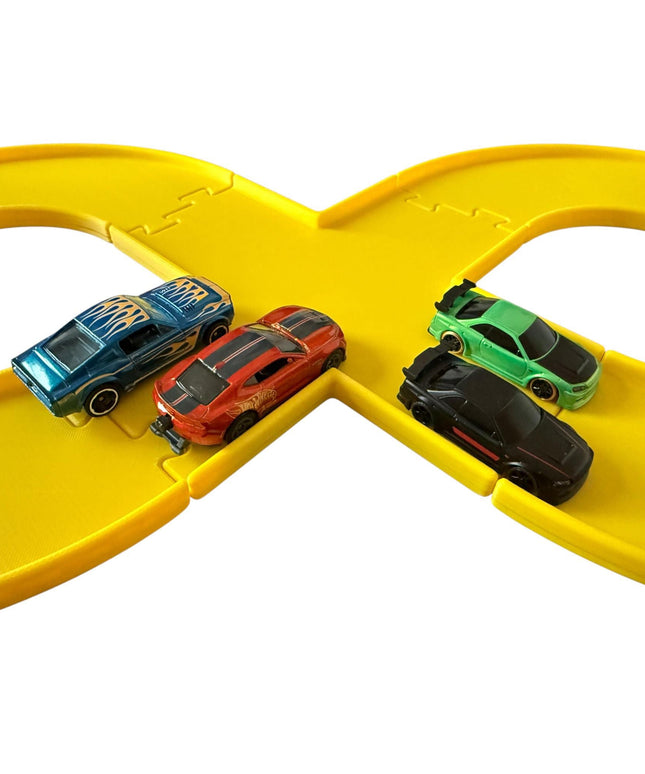 Jeff Did It - nano RC Figure 8 Race Track Set - Compatible with Hot Wheels , HPI nano and 1/64 Scale Cars and Trucks - Made in the USA