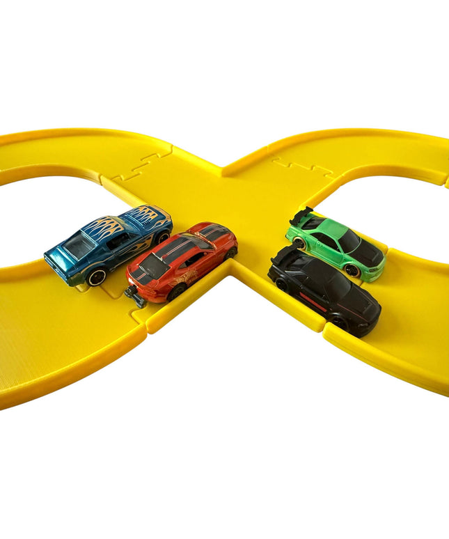 Jeff Did It - nano RC Figure 8 Race Track Set - Compatible with Hot Wheels , HPI nano and 1/64 Scale Cars and Trucks - Made in the USA