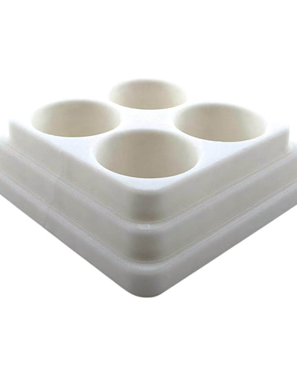 Jeff Did It - 18ml Paint Bottle Organizer - Compatible with The Army Painter 18ml Paint Bottles - Holds 4 Bottles - Square - Made in the USA