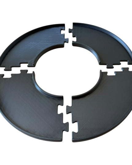 Jeff Did It - nano RC Curved 90 Deg Turn 2 Lane Track Section 4 Pack  - Compatible with HPI nano, other nano RC's and 1/64 Scale Cars Trucks