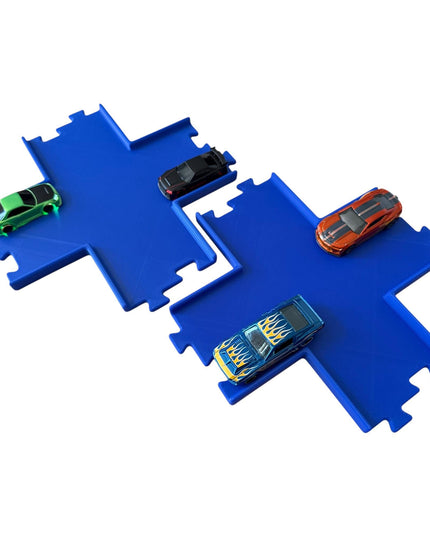 Jeff Did It - nano RC X Cross 2 Lane Track Section 2 Pack  - Compatible with HPI nano, other nano RC's  and 1/64 Scale Cars Trucks
