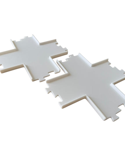 Jeff Did It - nano RC X Cross 2 Lane Track Section 2 Pack  - Compatible with HPI nano, other nano RC's  and 1/64 Scale Cars Trucks