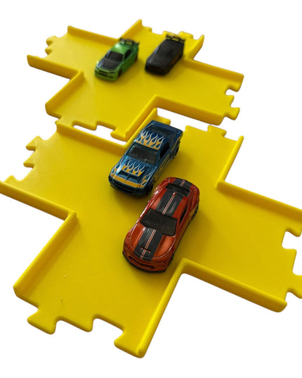 Jeff Did It - nano RC X Cross 2 Lane Track Section 2 Pack  - Compatible with HPI nano, other nano RC's  and 1/64 Scale Cars Trucks