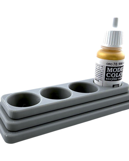 Jeff Did It - 18ml Paint Bottle Organizer - Compatible with The Army Painter 18ml Paint Bottles - Holds 4 Bottles - Long - Made in the USA