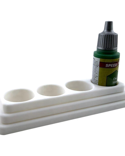 Jeff Did It - 18ml Paint Bottle Organizer - Compatible with The Army Painter 18ml Paint Bottles - Holds 4 Bottles - Long - Made in the USA