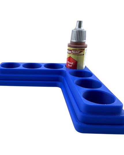 Jeff Did It - 18ml Paint Bottle Organizer - Compatible with The Army Painter 18ml Paint Bottles - Holds 7 Bottles - Made in the USA