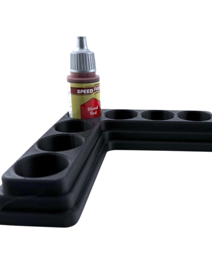Jeff Did It - 18ml Paint Bottle Organizer - Compatible with The Army Painter 18ml Paint Bottles - Holds 7 Bottles - Made in the USA