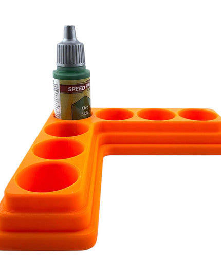Jeff Did It - 18ml Paint Bottle Organizer - Compatible with The Army Painter 18ml Paint Bottles - Holds 7 Bottles - Made in the USA