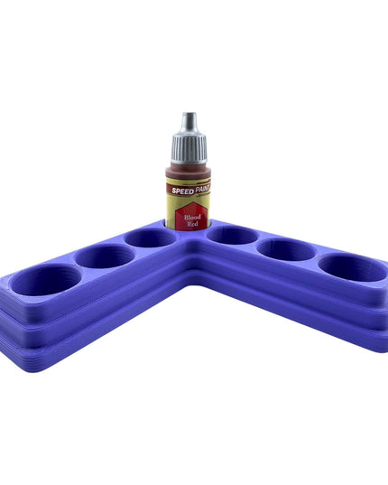 Jeff Did It - 18ml Paint Bottle Organizer - Compatible with The Army Painter 18ml Paint Bottles - Holds 7 Bottles - Made in the USA