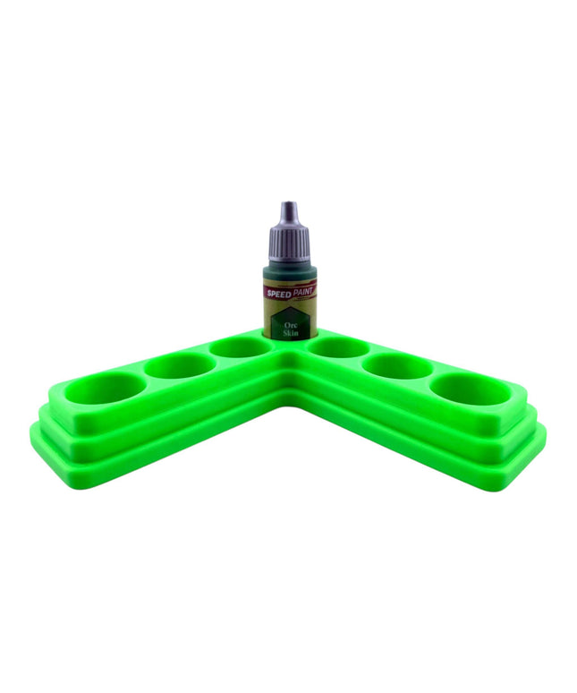 Jeff Did It - 18ml Paint Bottle Organizer - Compatible with The Army Painter 18ml Paint Bottles - Holds 7 Bottles - Made in the USA