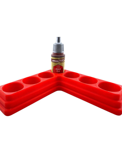Jeff Did It - 18ml Paint Bottle Organizer - Compatible with The Army Painter 18ml Paint Bottles - Holds 7 Bottles - Made in the USA
