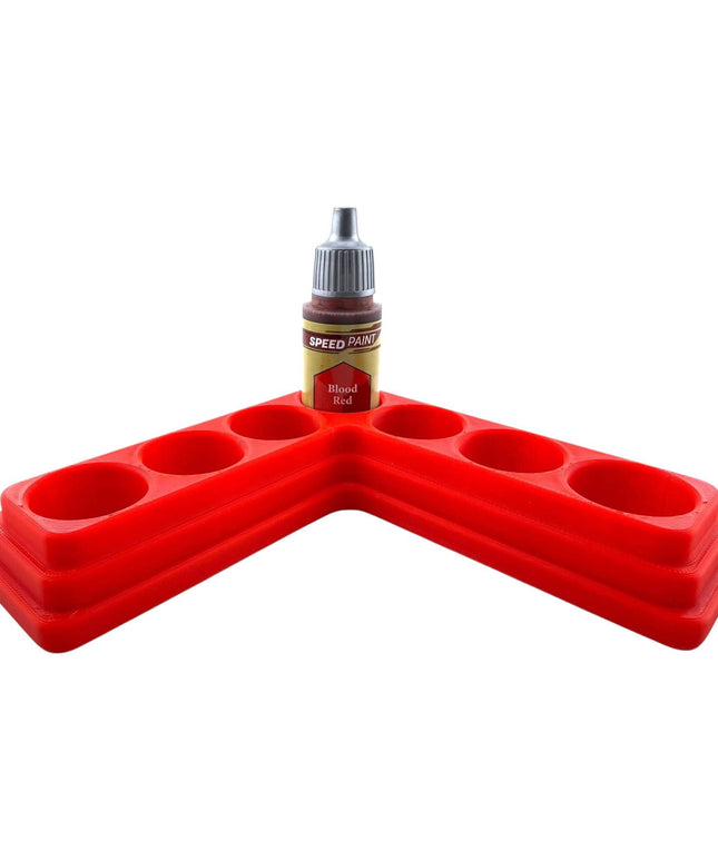 Jeff Did It - 18ml Paint Bottle Organizer - Compatible with The Army Painter 18ml Paint Bottles - Holds 7 Bottles - Made in the USA