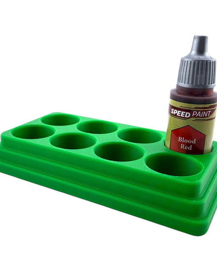 Jeff Did It - 18ml Paint Bottle Organizer - Compatible with The Army Painter 18ml Paint Bottles - Holds 8 Bottles - Made in the USA