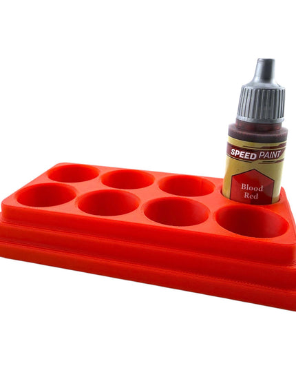 Jeff Did It - 18ml Paint Bottle Organizer - Compatible with The Army Painter 18ml Paint Bottles - Holds 8 Bottles - Made in the USA