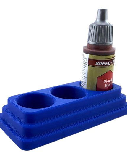 Jeff Did It - 18ml Paint Bottle Organizer - Compatible with The Army Painter 18ml Paint Bottles - Holds 3 Bottles - Made in the USA