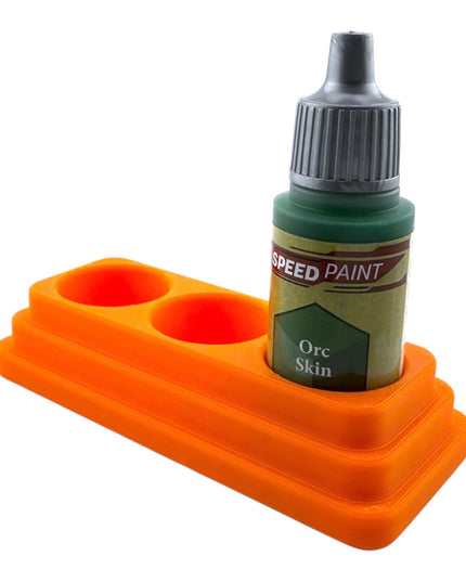Jeff Did It - 18ml Paint Bottle Organizer - Compatible with The Army Painter 18ml Paint Bottles - Holds 3 Bottles - Made in the USA
