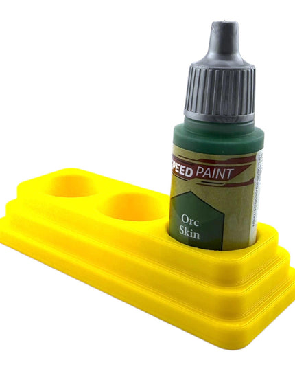 Jeff Did It - 18ml Paint Bottle Organizer - Compatible with The Army Painter 18ml Paint Bottles - Holds 3 Bottles - Made in the USA