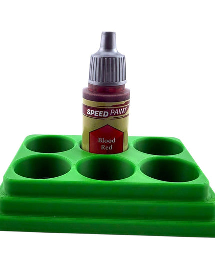 Jeff Did It - 18ml Paint Bottle Organizer - Compatible with The Army Painter 18ml Paint Bottles - Holds 6 Bottles - Made in the USA