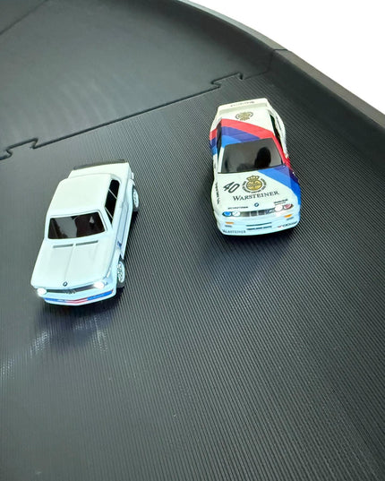 Jeff Did It - nano RC Banked  4 Lane High Speed Raceway Med - Compatible with HPI nano and similar - Can Be Expanded - Made in the USA