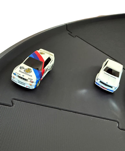 Jeff Did It - nano RC Banked  4 Lane High Speed Raceway Med - Compatible with HPI nano and similar - Can Be Expanded - Made in the USA