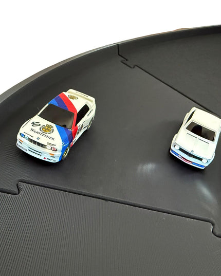 Jeff Did It - nano RC Banked  4 Lane High Speed Raceway Med - Compatible with HPI nano and similar - Can Be Expanded - Made in the USA