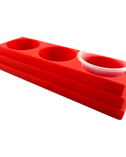 Jeff Did It - 1oz Mix Cup Organizer - Compatible with most 1oz Mix Cups - Holds 3 Cups - Designed and Manufactured in America