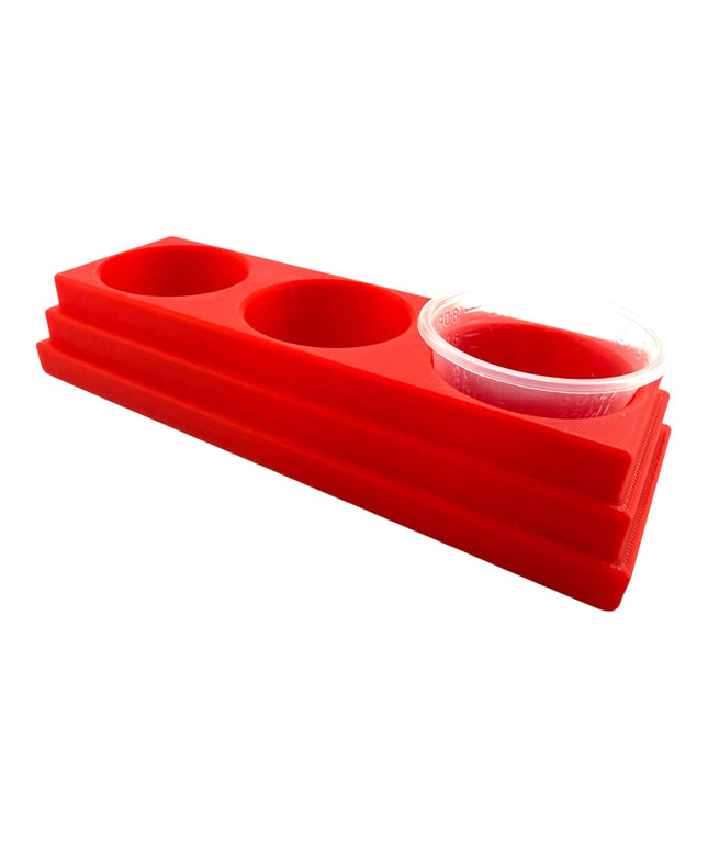 Jeff Did It - 1oz Mix Cup Organizer - Compatible with most 1oz Mix Cups - Holds 3 Cups - Designed and Manufactured in America