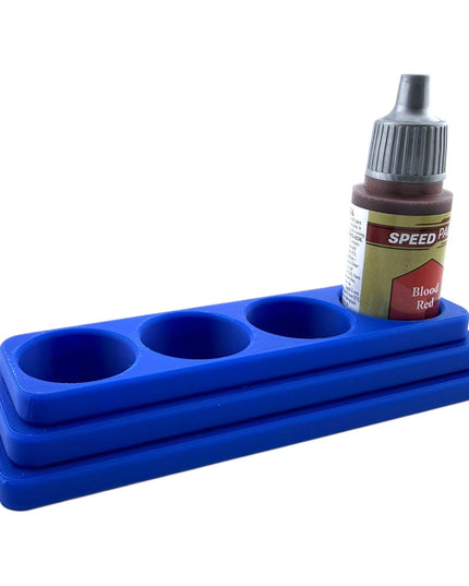 Jeff Did It - 18ml Paint Bottle Organizer - Compatible with The Army Painter 18ml Paint Bottles - Holds 4 Bottles - Long - Made in the USA