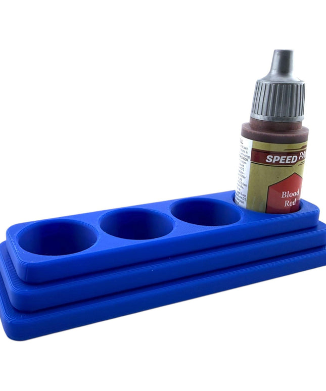 Jeff Did It - 18ml Paint Bottle Organizer - Compatible with The Army Painter 18ml Paint Bottles - Holds 4 Bottles - Long - Made in the USA