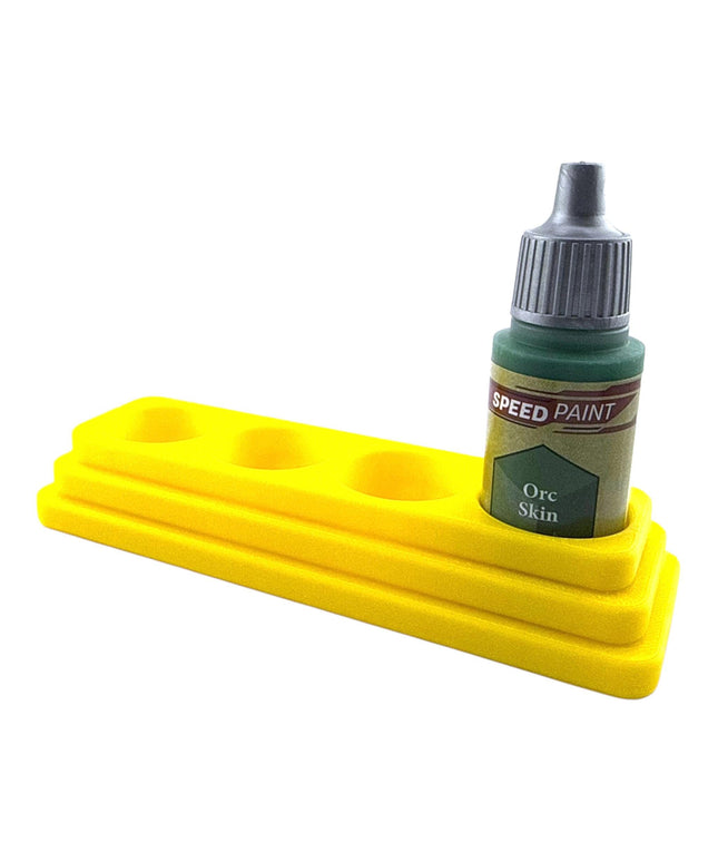 Jeff Did It - 18ml Paint Bottle Organizer - Compatible with The Army Painter 18ml Paint Bottles - Holds 4 Bottles - Long - Made in the USA