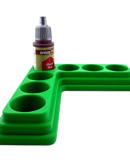 Jeff Did It - 18ml Paint Bottle Organizer - Compatible with The Army Painter 18ml Paint Bottles - Holds 7 Bottles - Made in the USA