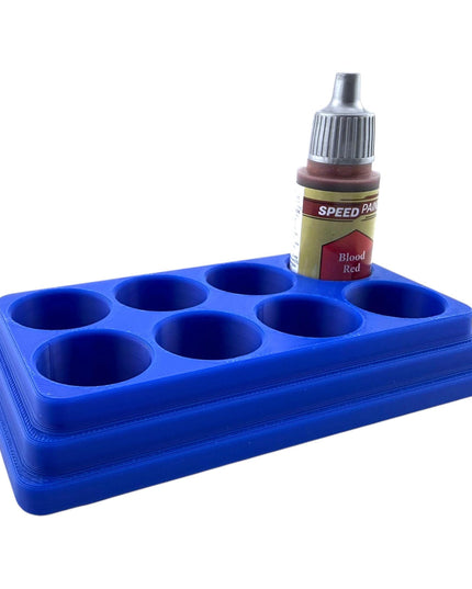 Jeff Did It - 18ml Paint Bottle Organizer - Compatible with The Army Painter 18ml Paint Bottles - Holds 8 Bottles - Made in the USA