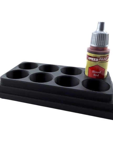 Jeff Did It - 18ml Paint Bottle Organizer - Compatible with The Army Painter 18ml Paint Bottles - Holds 8 Bottles - Made in the USA