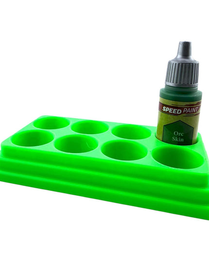 Jeff Did It - 18ml Paint Bottle Organizer - Compatible with The Army Painter 18ml Paint Bottles - Holds 8 Bottles - Made in the USA
