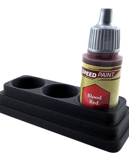 Jeff Did It - 18ml Paint Bottle Organizer - Compatible with The Army Painter 18ml Paint Bottles - Holds 3 Bottles - Made in the USA