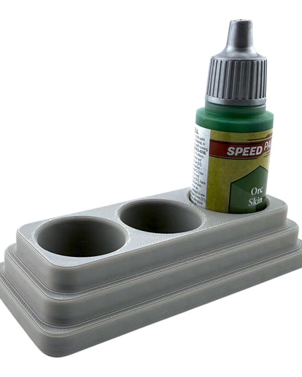 Jeff Did It - 18ml Paint Bottle Organizer - Compatible with The Army Painter 18ml Paint Bottles - Holds 3 Bottles - Made in the USA