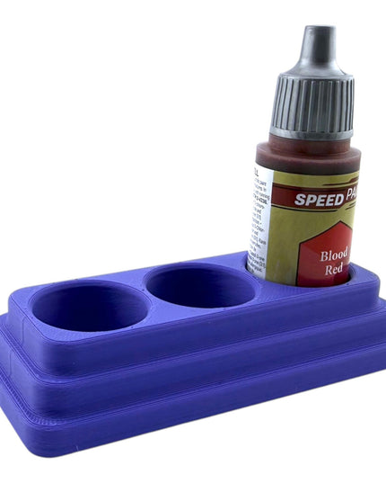 Jeff Did It - 18ml Paint Bottle Organizer - Compatible with The Army Painter 18ml Paint Bottles - Holds 3 Bottles - Made in the USA