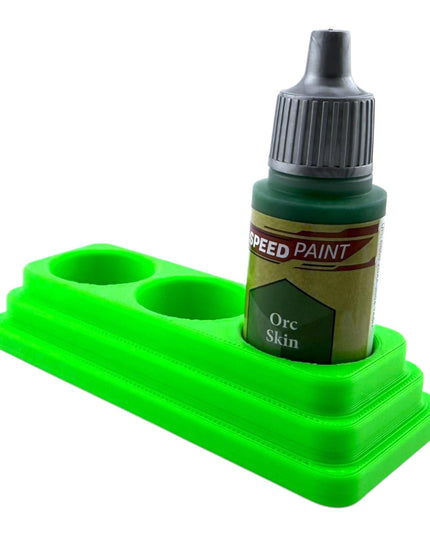 Jeff Did It - 18ml Paint Bottle Organizer - Compatible with The Army Painter 18ml Paint Bottles - Holds 3 Bottles - Made in the USA