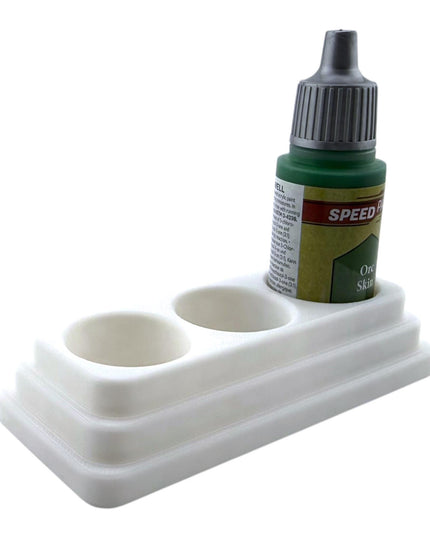 Jeff Did It - 18ml Paint Bottle Organizer - Compatible with The Army Painter 18ml Paint Bottles - Holds 3 Bottles - Made in the USA