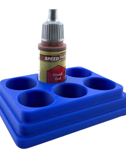 Jeff Did It - 18ml Paint Bottle Organizer - Compatible with The Army Painter 18ml Paint Bottles - Holds 6 Bottles - Made in the USA