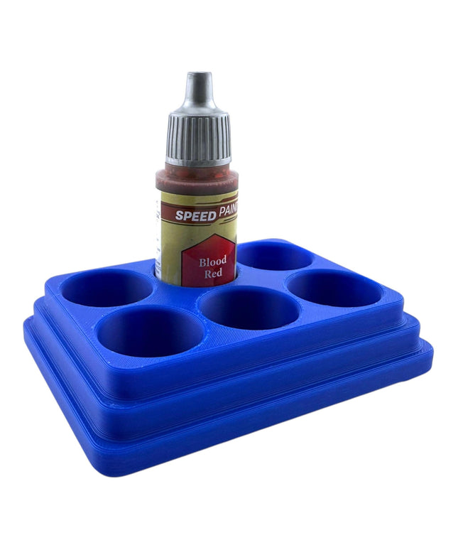 Jeff Did It - 18ml Paint Bottle Organizer - Compatible with The Army Painter 18ml Paint Bottles - Holds 6 Bottles - Made in the USA