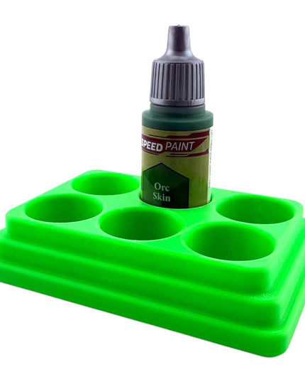 Jeff Did It - 18ml Paint Bottle Organizer - Compatible with The Army Painter 18ml Paint Bottles - Holds 6 Bottles - Made in the USA
