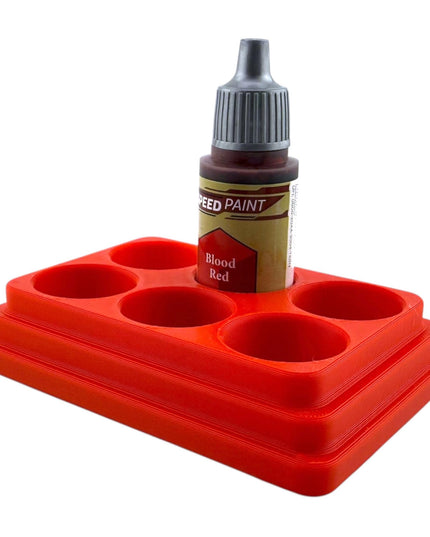 Jeff Did It - 18ml Paint Bottle Organizer - Compatible with The Army Painter 18ml Paint Bottles - Holds 6 Bottles - Made in the USA