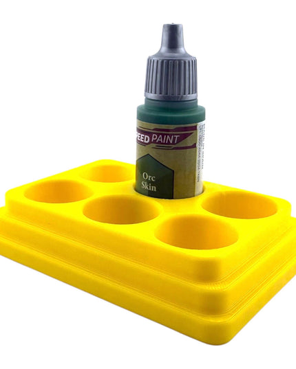 Jeff Did It - 18ml Paint Bottle Organizer - Compatible with The Army Painter 18ml Paint Bottles - Holds 6 Bottles - Made in the USA