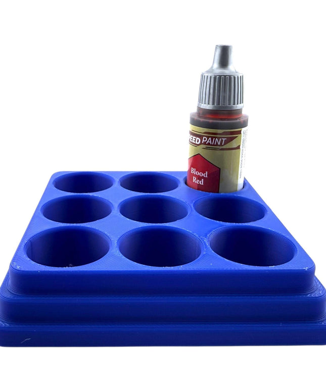 Jeff Did It - 18ml  Paint Bottle Organizer - Compatible with The Army Painter 18ml  Paint Bottles - Holds 9 Bottles - Made in the USA