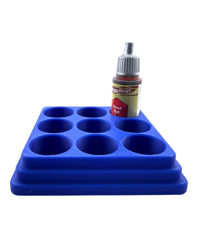Jeff Did It - 18ml  Paint Bottle Organizer - Compatible with The Army Painter 18ml  Paint Bottles - Holds 9 Bottles - Made in the USA