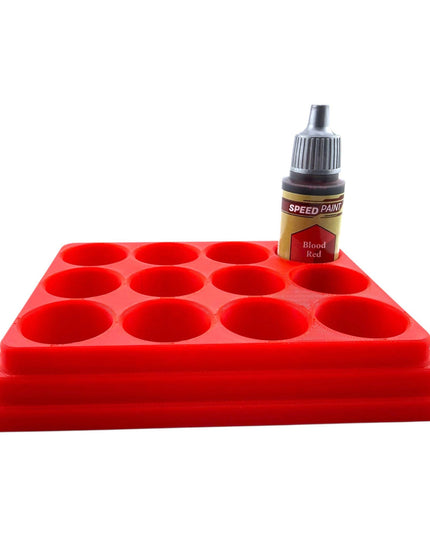 Jeff Did It - 18ml  Paint Bottle Organizer - Compatible with The Army Painter 18ml Paint Bottles - Holds 12 Bottles - Made in the USA