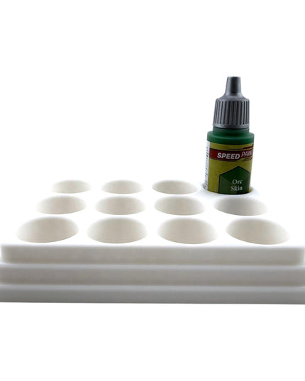 Jeff Did It - 18ml  Paint Bottle Organizer - Compatible with The Army Painter 18ml Paint Bottles - Holds 12 Bottles - Made in the USA