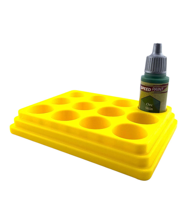 Jeff Did It - 18ml  Paint Bottle Organizer - Compatible with The Army Painter 18ml Paint Bottles - Holds 12 Bottles - Made in the USA